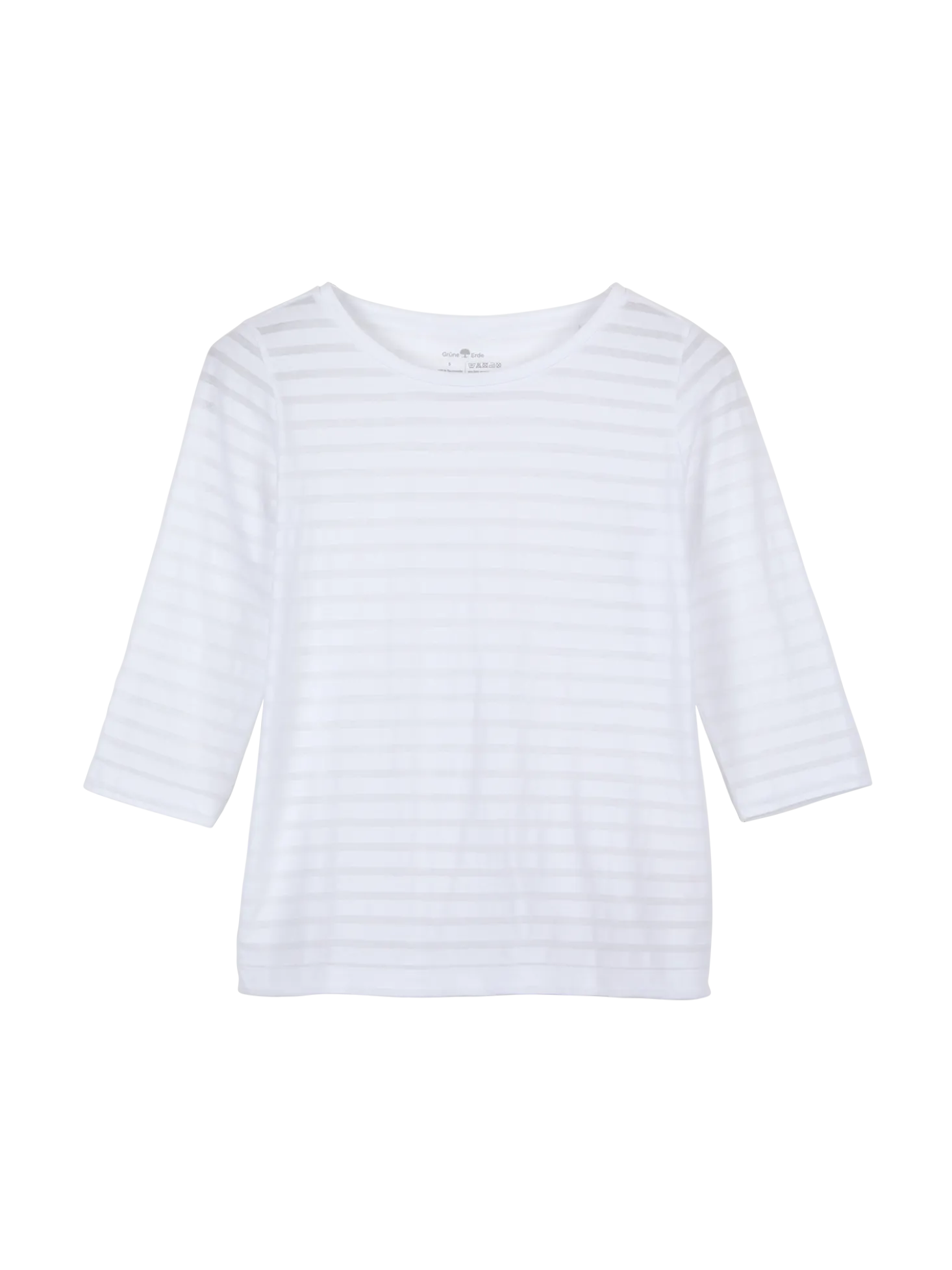 3/4 Arm Shirt aus Bio Baumwolle(weiß, S)