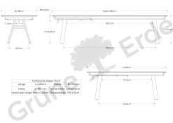 Ausziehtisch Ketil(Buche, L220/320xB100cm)