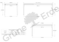 Ausziehtisch Tenso(Eiche, L 140/200 x B 90 cm)