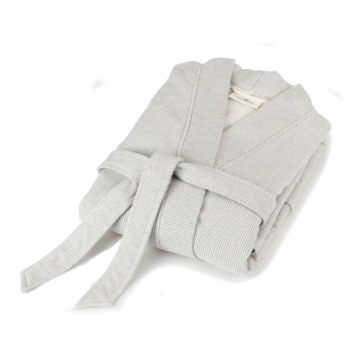 Bademantel Streifen für Damen und Herren100 % Baumwolle, GOTS (Damen XS/S)
