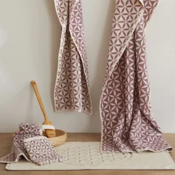 Badtextilien Yuma100 % Baumwolle, Jacquard, GOTS (taubenblau, Handtuch 50 x 100 cm)