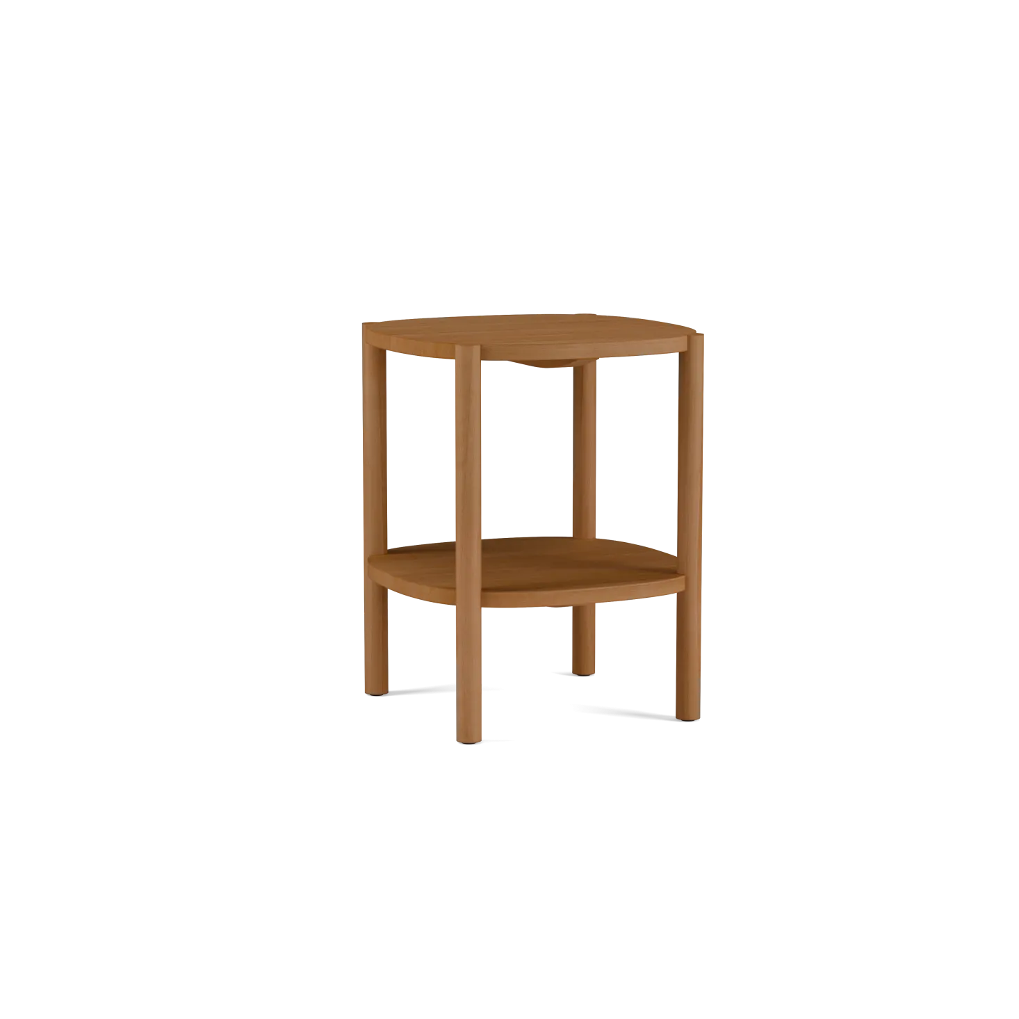 Beistelltisch TondaB 40 x T 40 x H 50,4 cm (Buche)