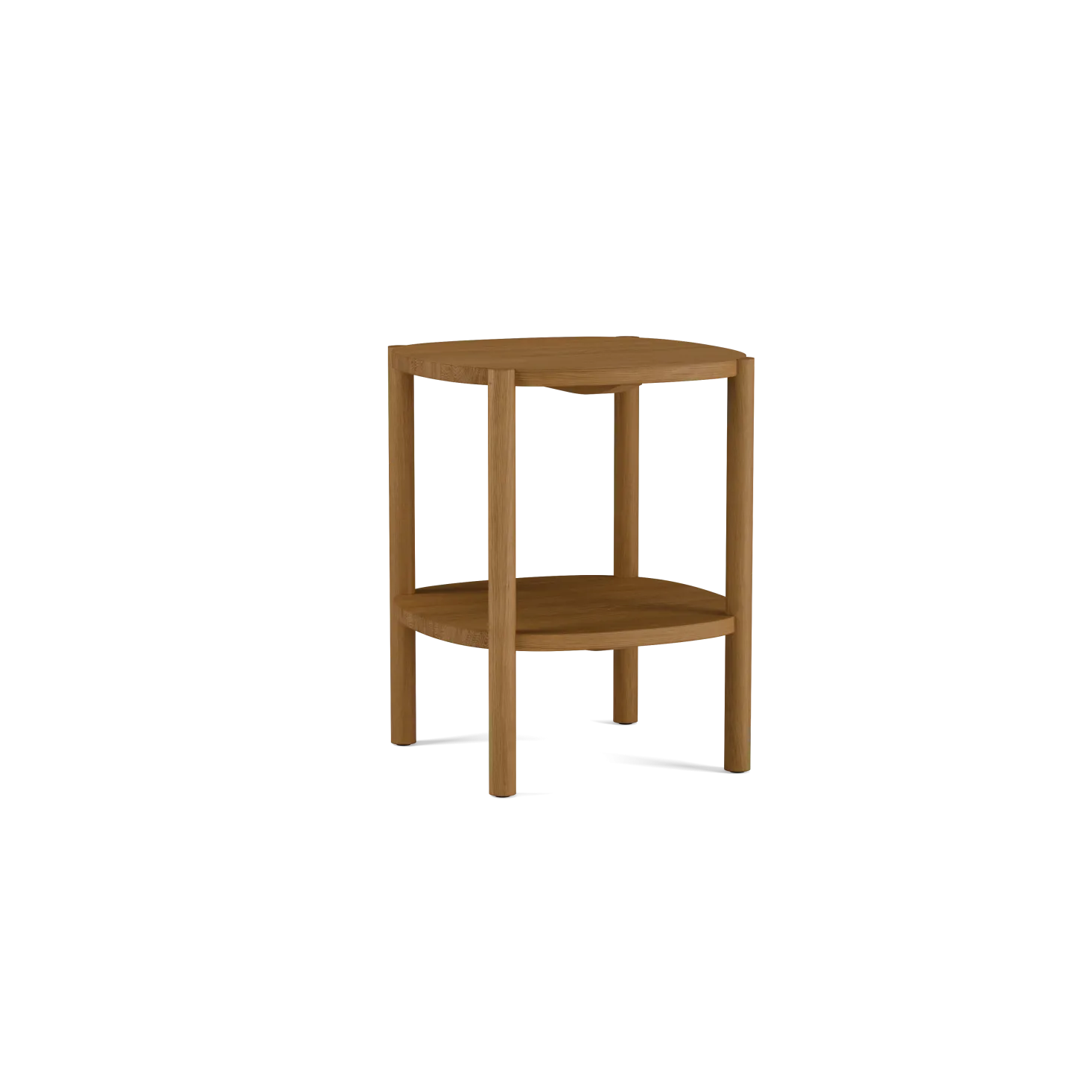 Beistelltisch TondaB 40 x T 40 x H 50,4 cm (Eiche)