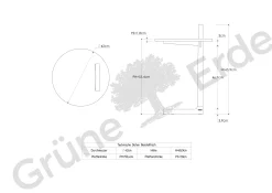 Beistelltisch Vassolo Durchmesser 42 cm (Buche)