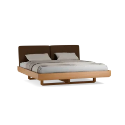 Bett Almara(Wollstoff Kaland Tundra, Buche, 200 x 200 cm)