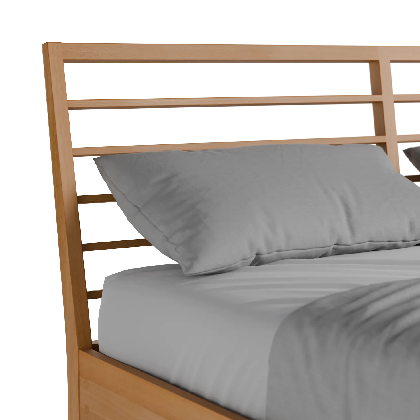 Bett Almeno mit Sprossenbetthaupt horizontal(Buche, 160 x 200 cm)