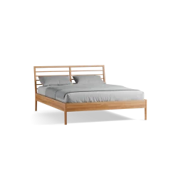 Bett Almeno mit Sprossenbetthaupt horizontal(Kernbuche, 160 x 200 cm)