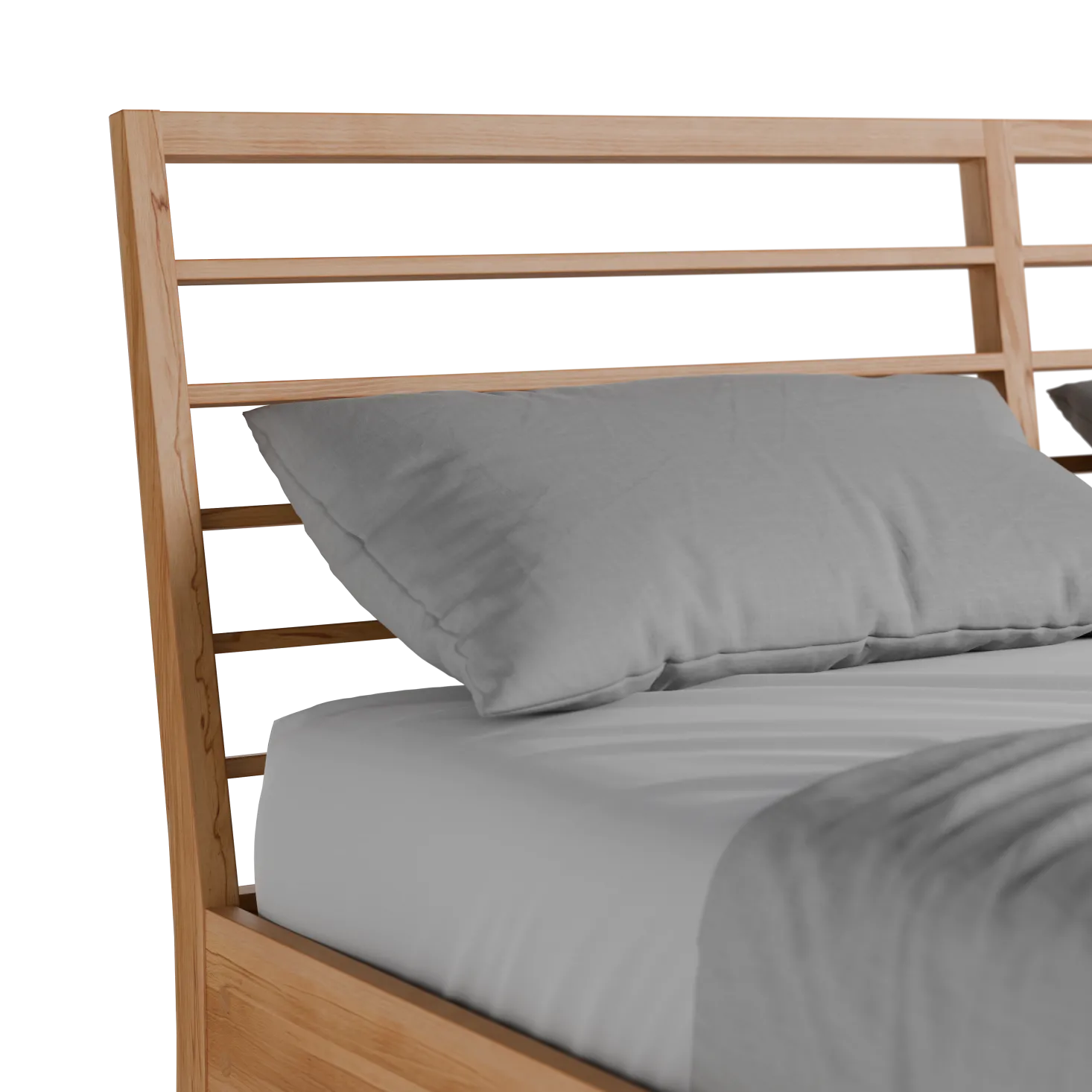 Bett Almeno mit Sprossenbetthaupt horizontal(Kernbuche, 160 x 200 cm)