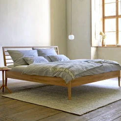 Bett Almeno mit Sprossenbetthaupt horizontal(Kernbuche, 160 x 200 cm)