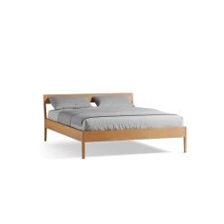 Bett Almeno mit Stegbetthaupt(Buche, 160 x 200 cm)