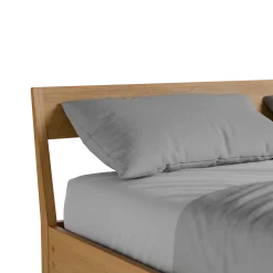 Bett Almeno mit Stegbetthaupt(Eiche, 160 x 200 cm)