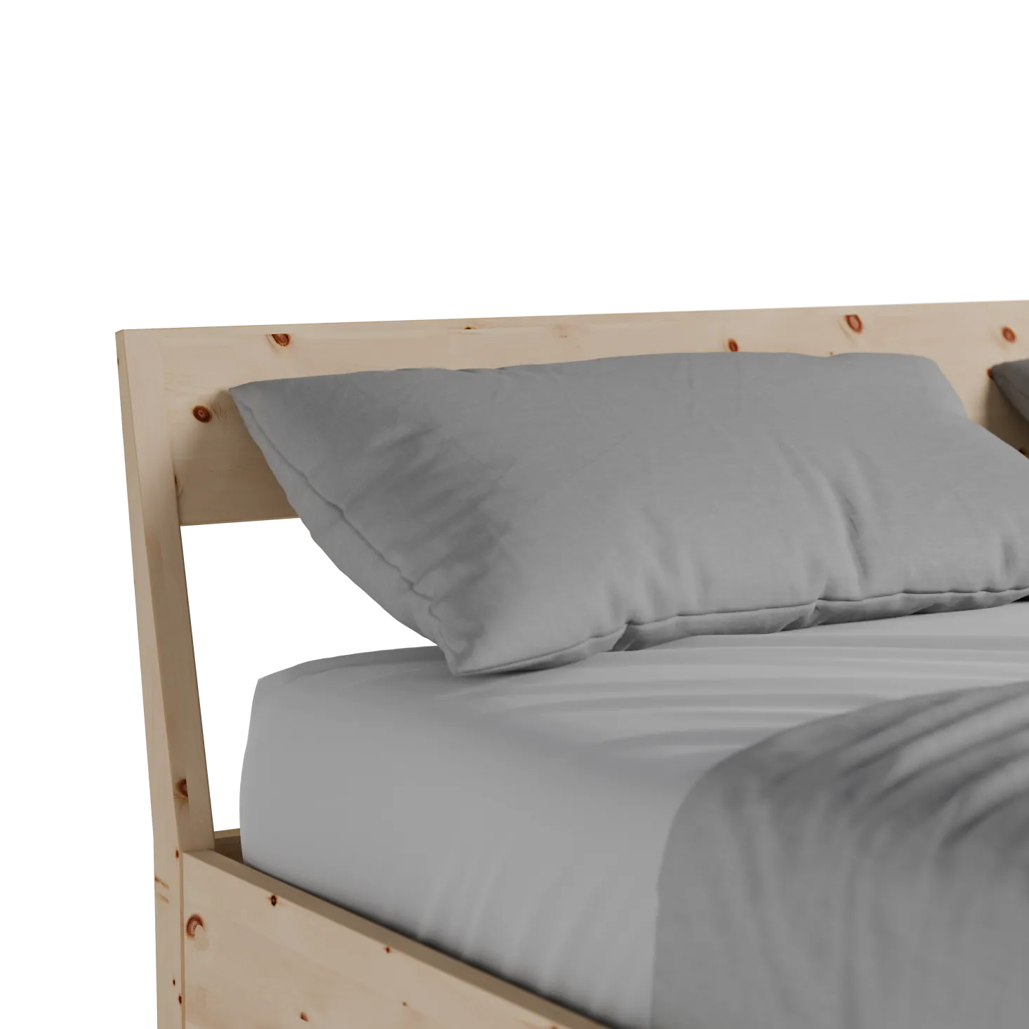 Bett Almeno mit Stegbetthaupt(Zirbe, 160 x 200 cm)