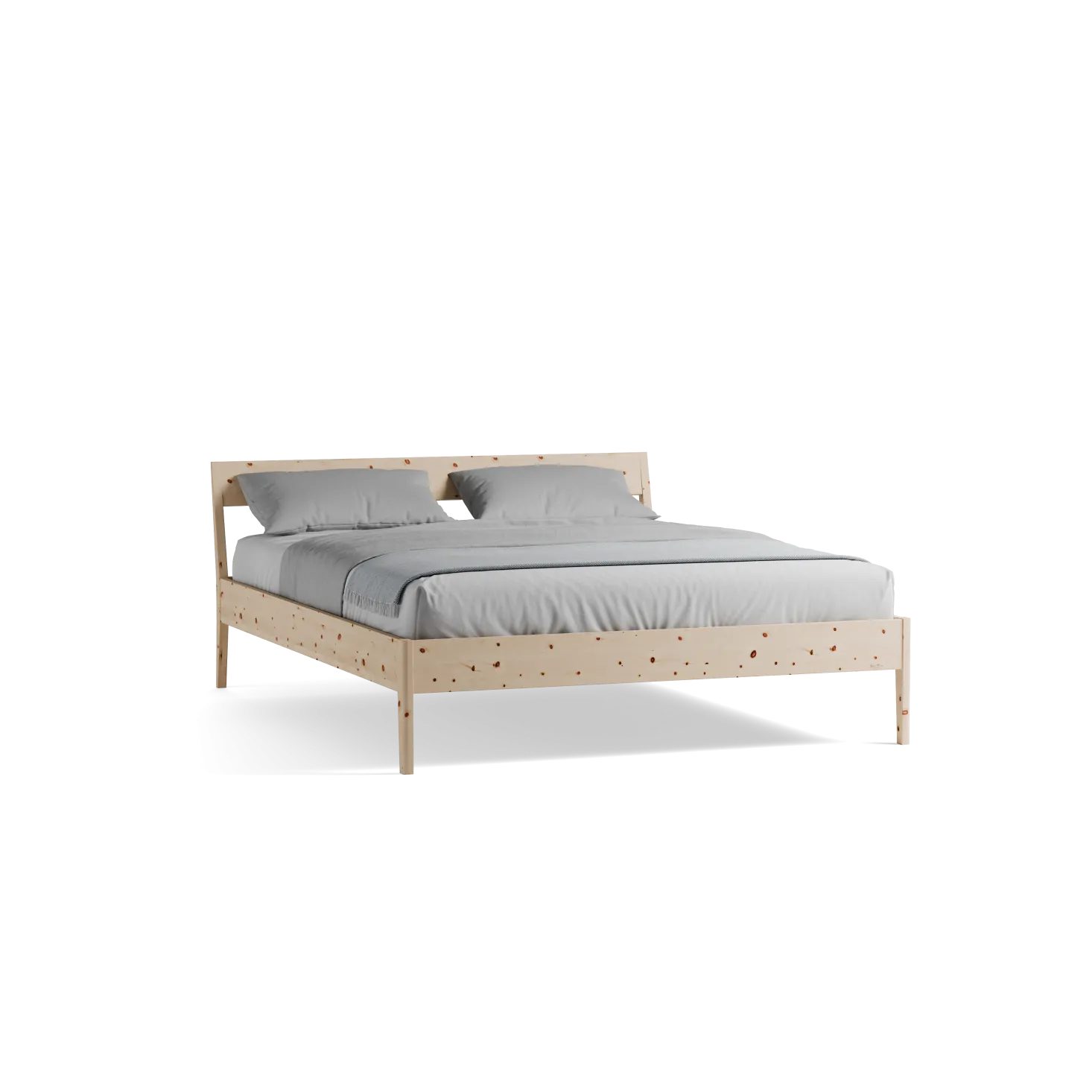 Bett Almeno mit Stegbetthaupt(Zirbe, 160 x 200 cm)