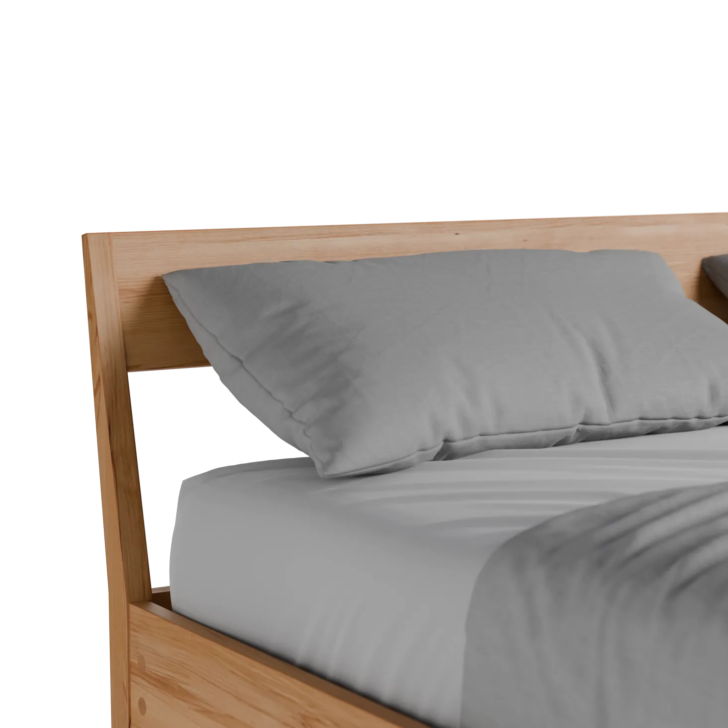 Bett Almeno mit Stegbetthaupt(Kernbuche, 160 x 200 cm)