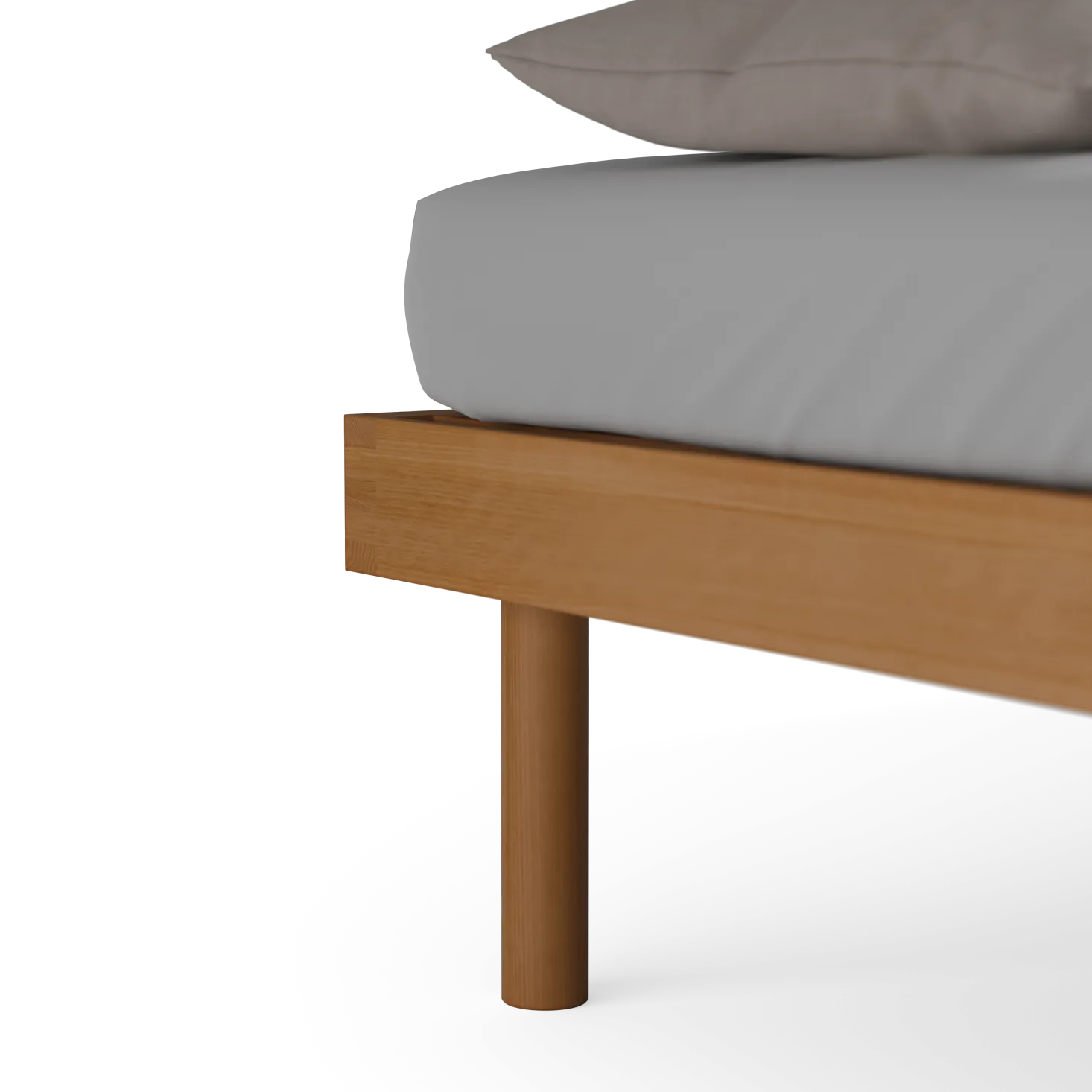 Bett Jukai Pur ohne Betthaupt(Buche, 140 x 200 cm, ohne Betthaupt)