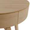 Bettkästchen/Beistelltisch Mitsu mit einer SchubladeH 52,5 cm, ø 50 cm (Esche)