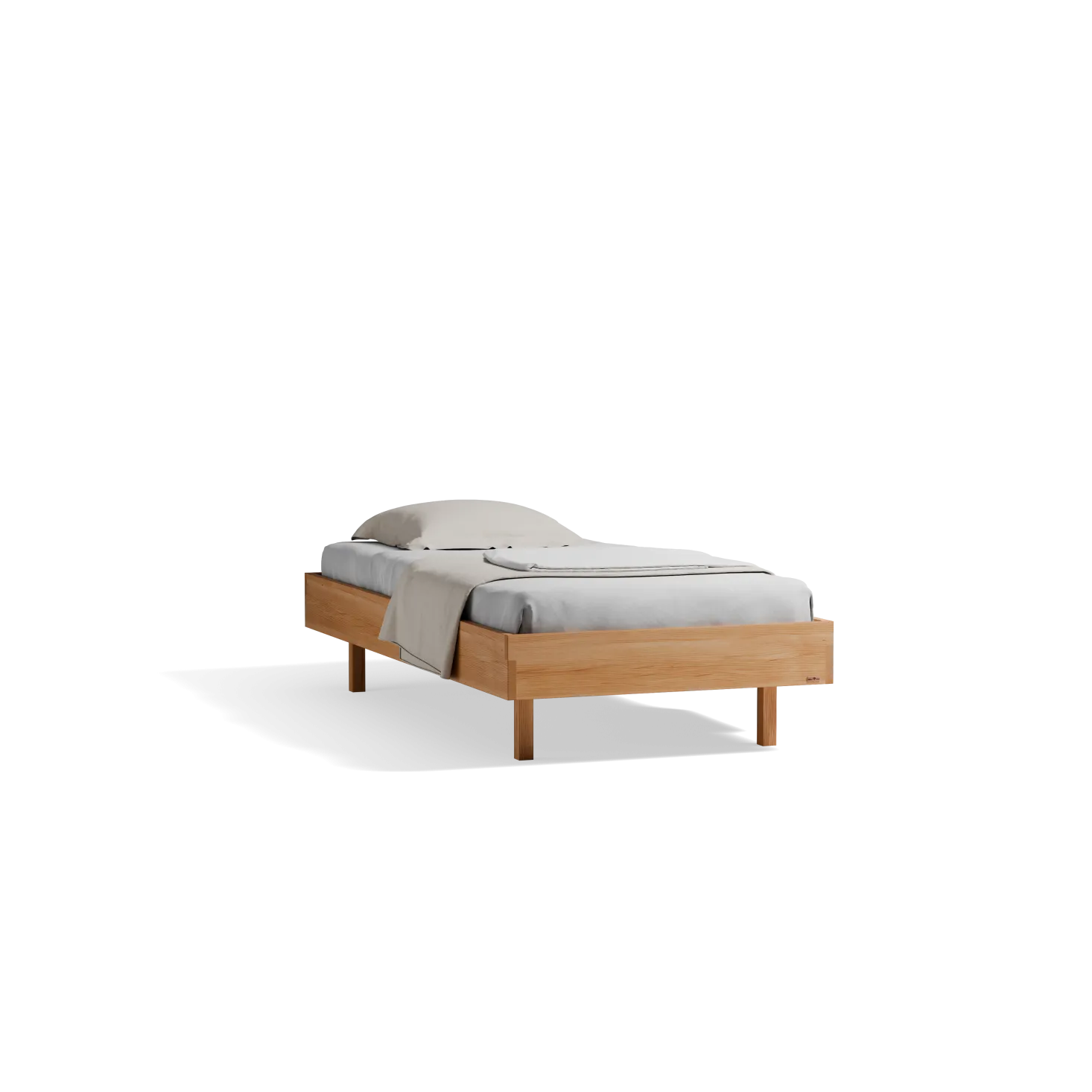 Bett Tesoroohne Betthaupt (Kernbuche, 100 x 200 cm)