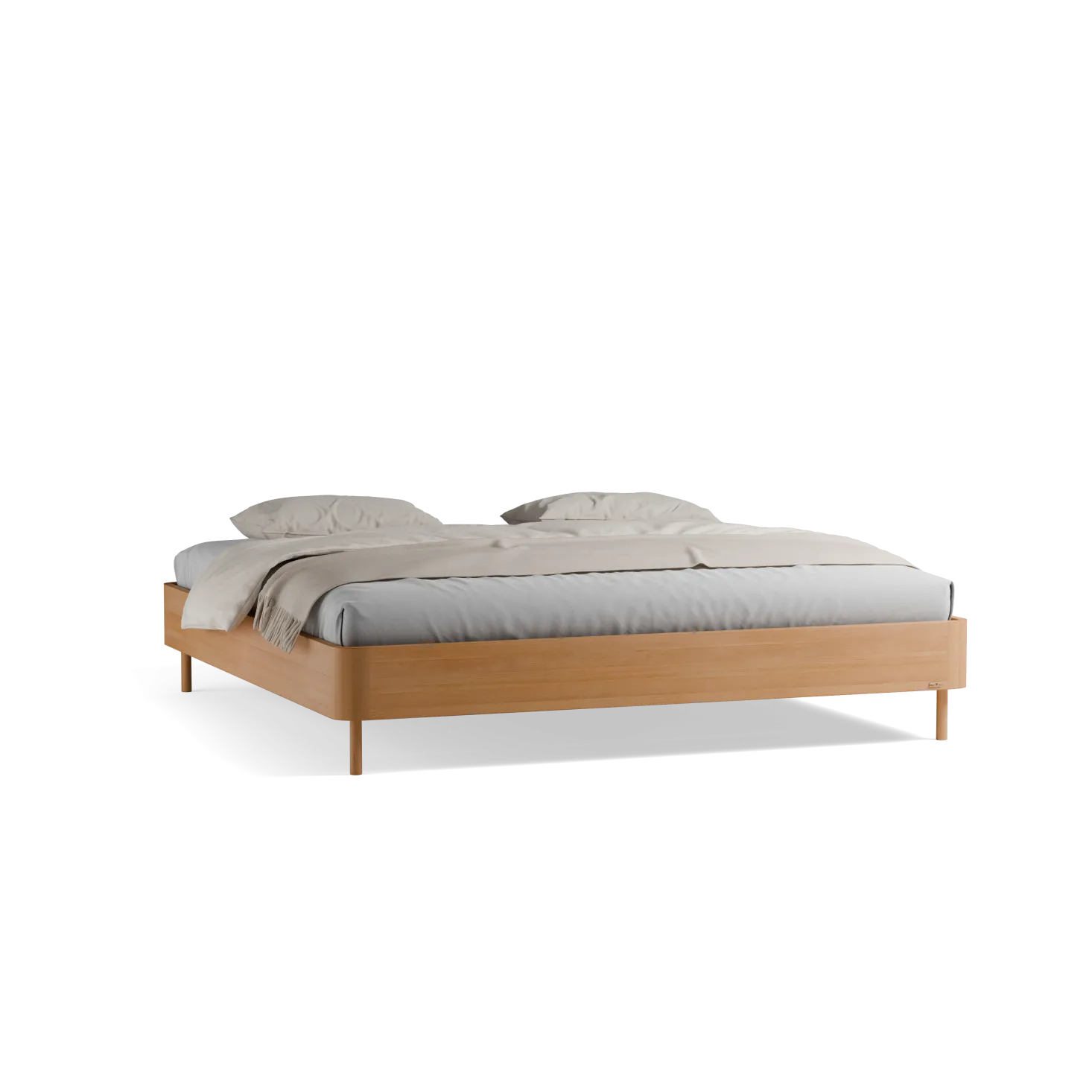 Bett Tonda ohne Betthaupt(Buche, 200 x 200 cm)