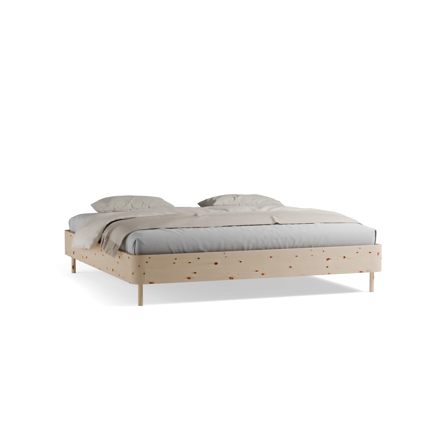 Bett Tonda ohne Betthaupt(Zirbe, 200 x 200 cm)