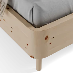 Bett Tonda ohne Betthaupt(Zirbe, 200 x 200 cm)