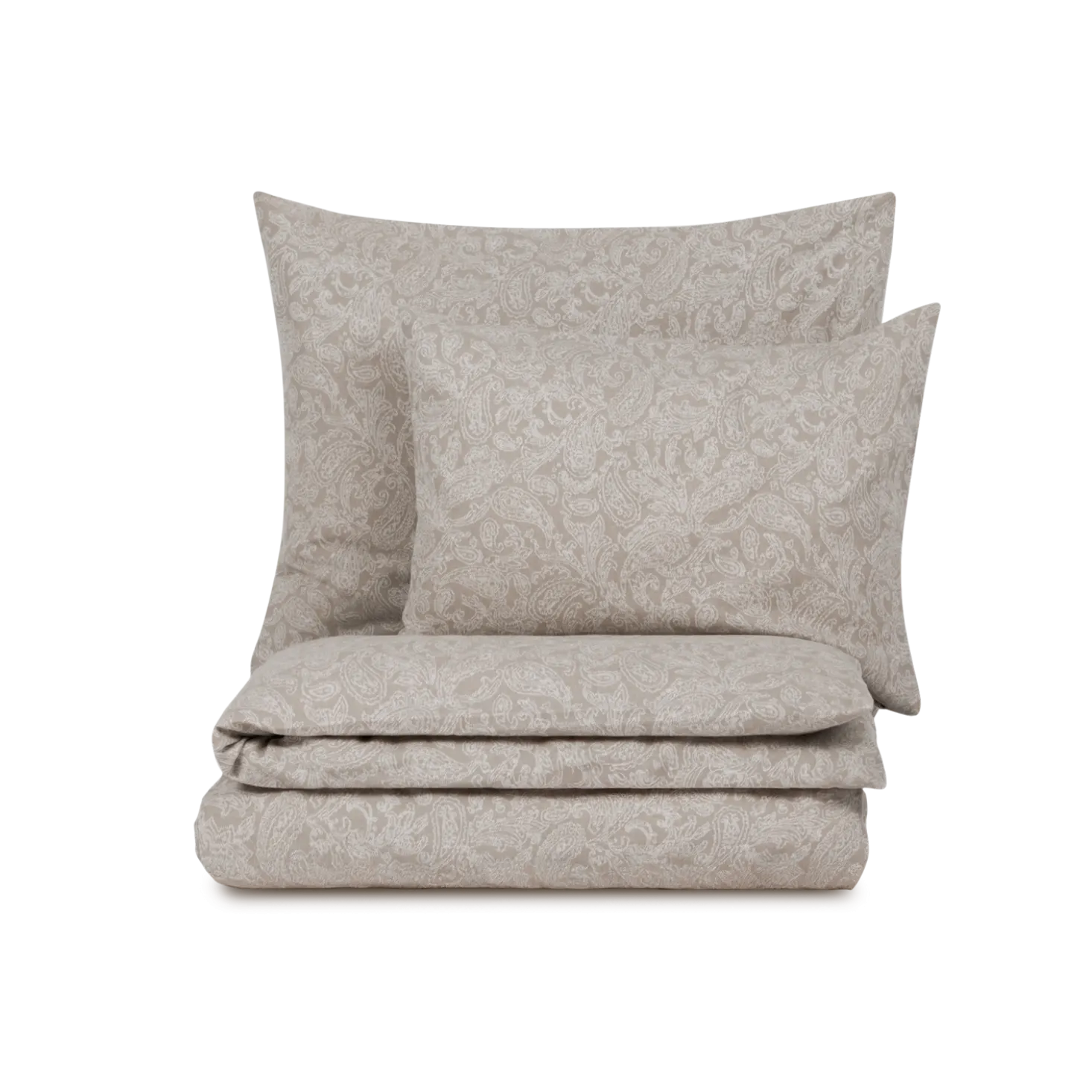 Bettwäscheset Camillo aus Baumwolle, Jacquard, GOTSFarbe: sand