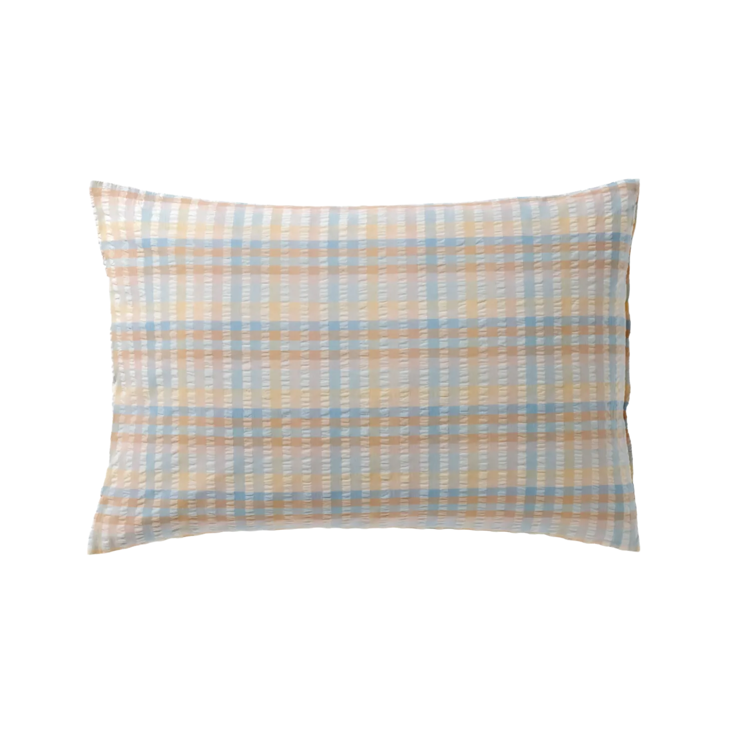 Bettwäscheset Felia aus Baumwolle, Seersucker, GOTSFarbe: Karo pastell