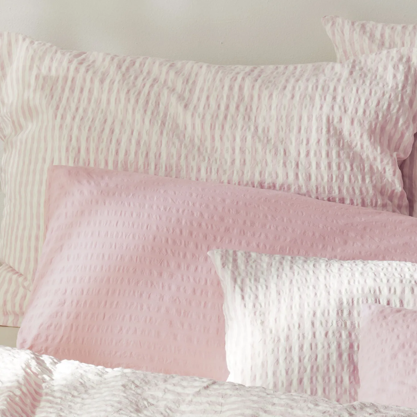Bettwäscheset Jakob aus Baumwolle, Seersucker, GOTSFarbe: lavender
