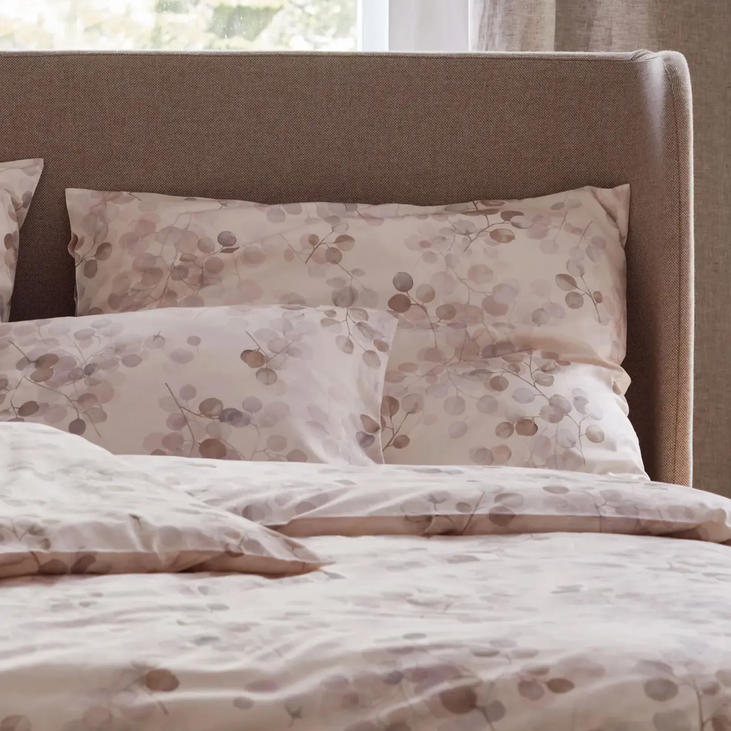 Bettwäscheset Sondra aus Baumwolle, Satin, GOTSFarbe: nougat