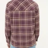 Bluse aus Bio-Baumwolle(karo aubergine, 44)