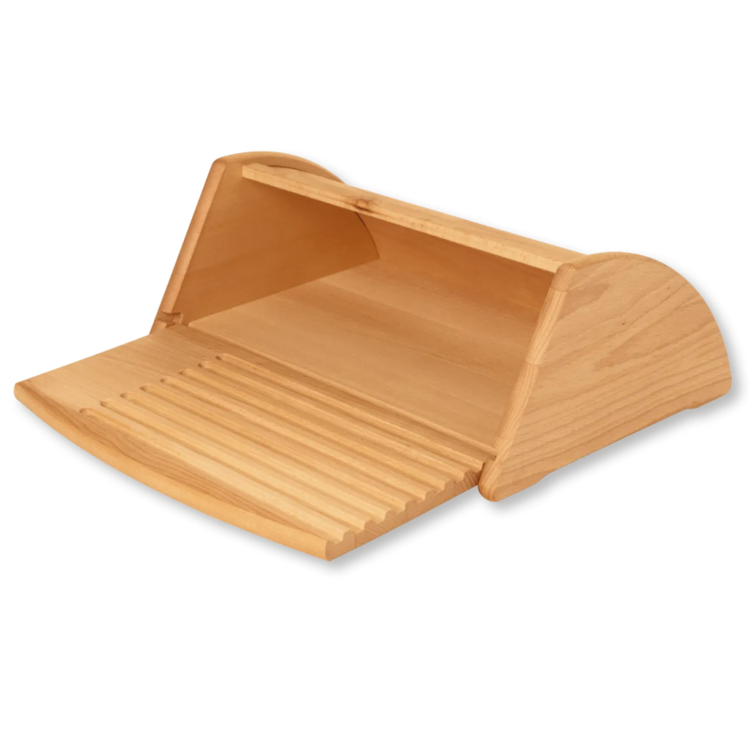 Brotkasten mit integriertem Brotschneidebrett40 x 30 x 16,5 cm, Buche geölt