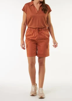 Cargoshorts aus Bio Baumwolle(bernstein braun, 36)