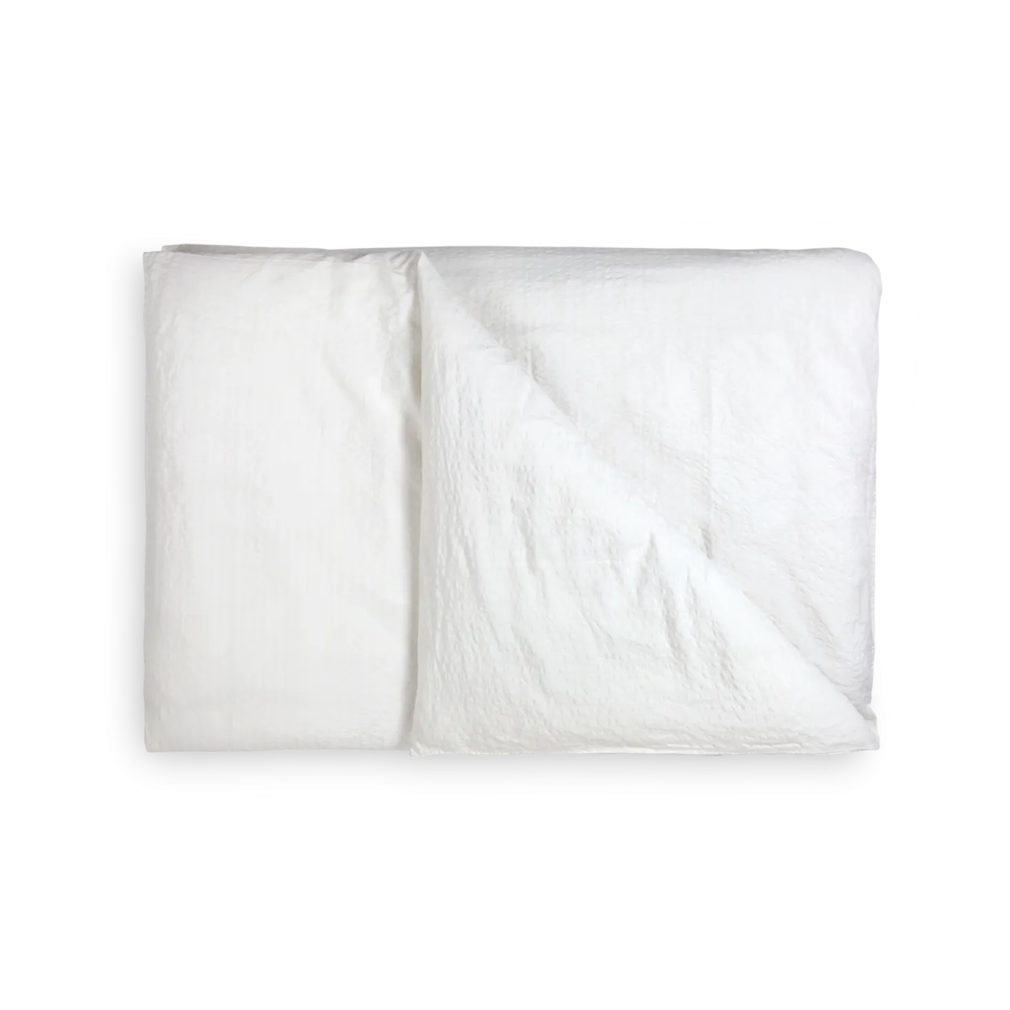 Deckenüberzug Orlando60 % Leinen/40 % Baumwolle, Seersucker, GOTS (weiß, 140 x 200 cm)