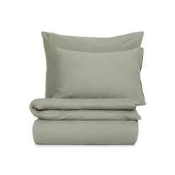 Deckenüberzug Sarah100 % Baumwolle, Jersey, GOTS (olive, 155 x 220 cm)