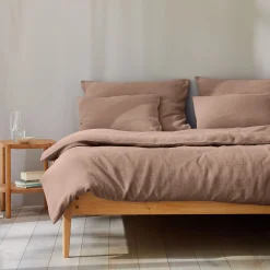 Deckenüberzug Vivien100 % Baumwolle, Musselin, GOTS (nougat, 140 x 200 cm)
