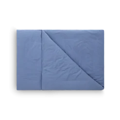 Deckenüberzug Vivien100 % Baumwolle, Musselin, GOTS (blau, 140 x 200 cm)