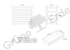 Einschubschrank Quint inkl. 4 LadenB 34 x T 60 x H 51 cm (Eiche)