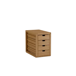 Einschubschrank Quint inkl. 4 LadenB 34 x T 60 x H 51 cm (Eiche)