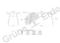 Esstisch Mirato(Buche, L180 x B95 cm)