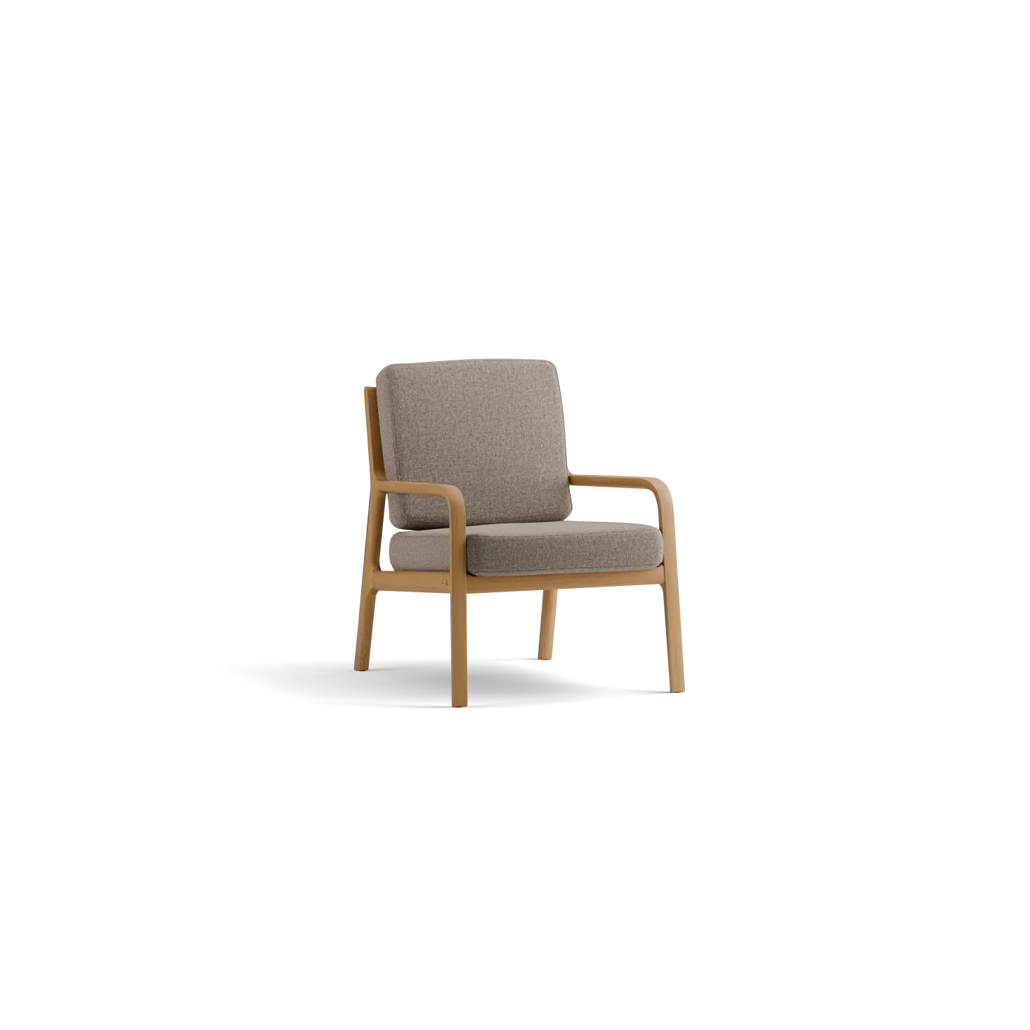 Fauteuil Kador(Wollstoff Tano natur, Eiche)