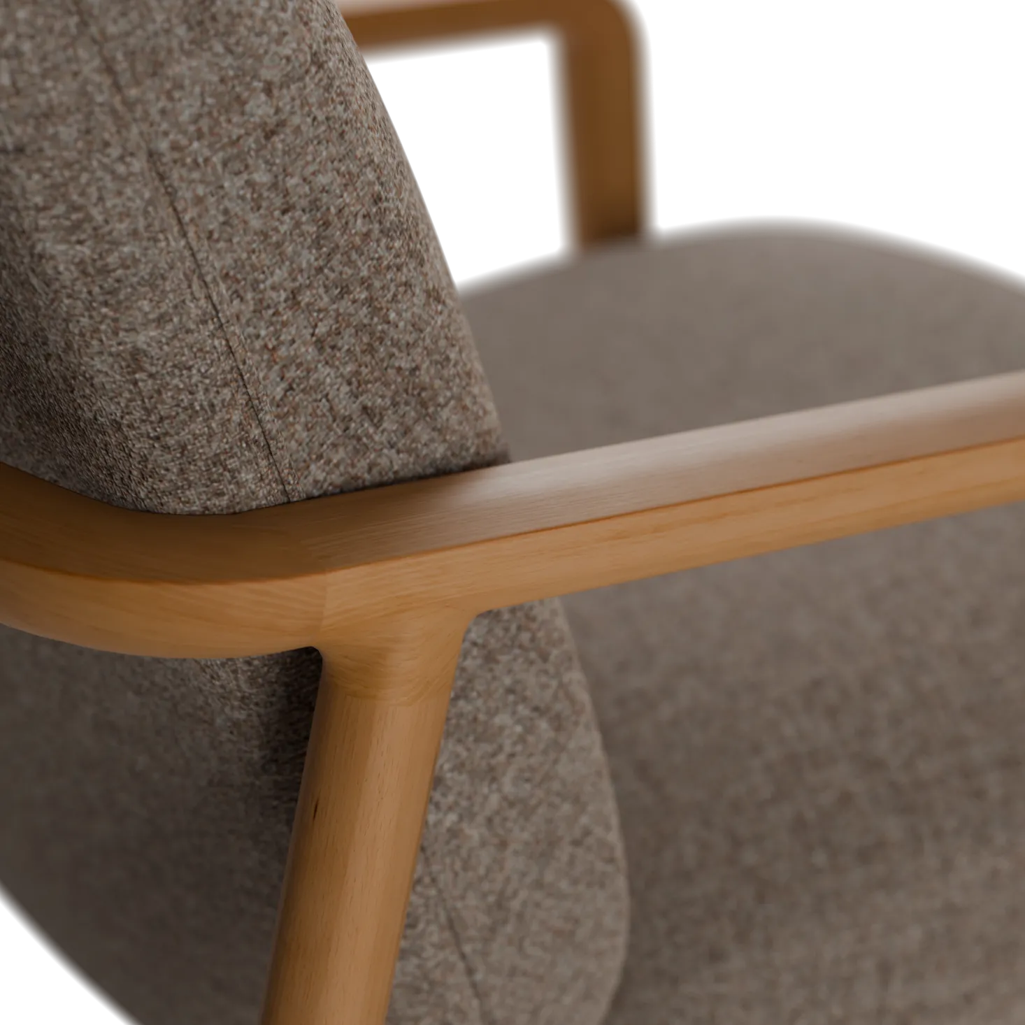Fauteuil Ketil(Wollstoff Tano natur, Buche)
