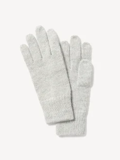 Handschuhe aus Alpakawolle(grau melange, one size)