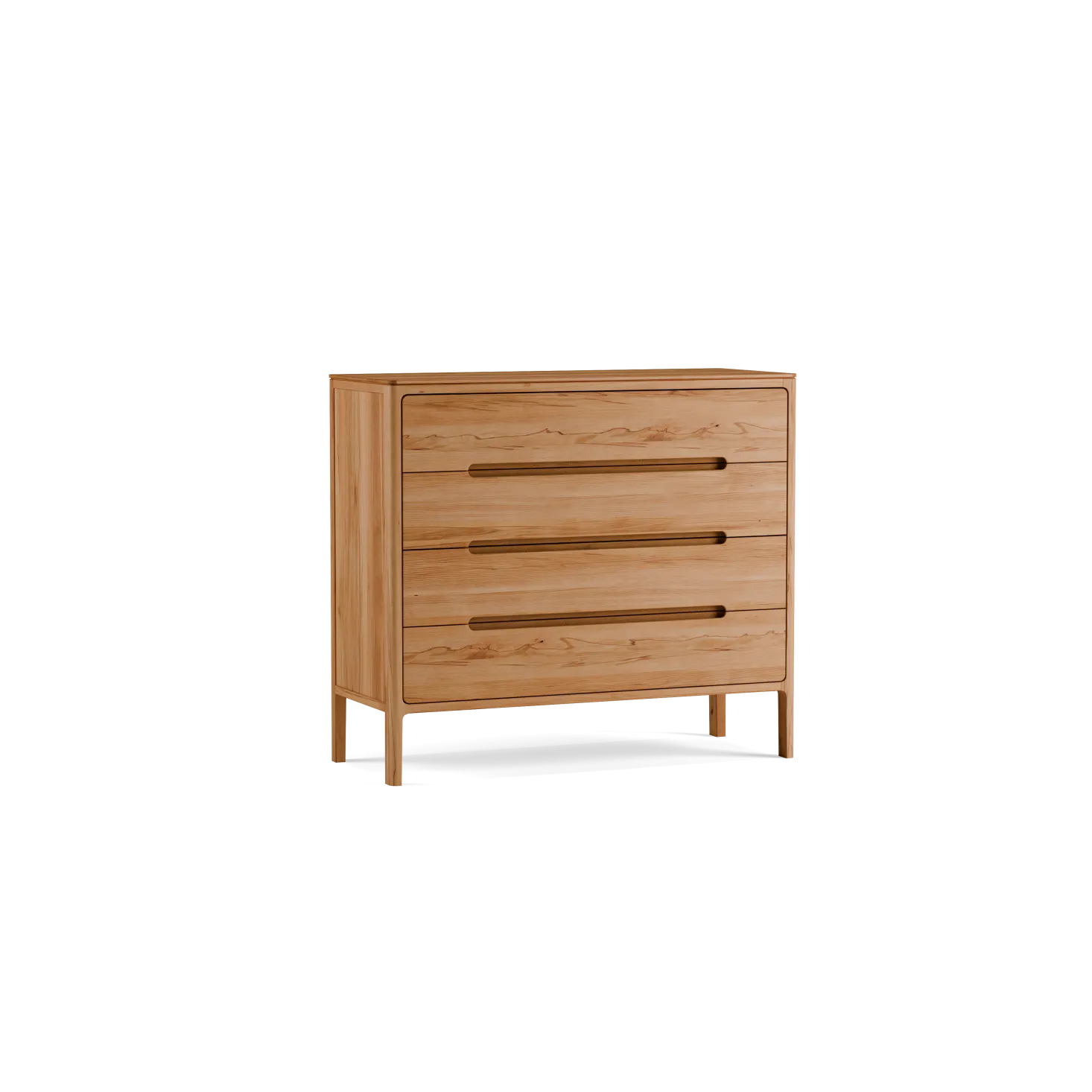 Highboard Tenso(Kernbuche, 4 Laden, 100,2)