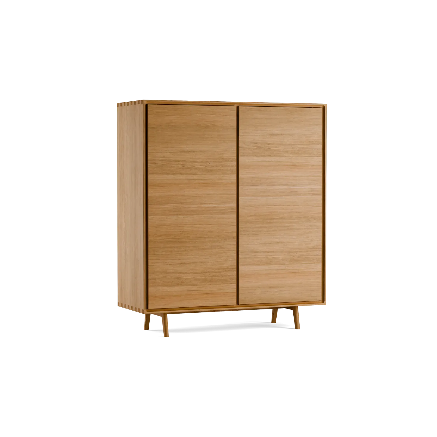 Highboard Tesoro 2-türig Holz B 120 x T 45 x H 139 cm(Eiche)