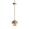 Hängeleuchte Avo inkl. Leuchtmittel(Eiche, ø 16 cm, Glas braun getönt)