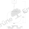 Hängeleuchte Tando(Eiche, ø 30 cm)