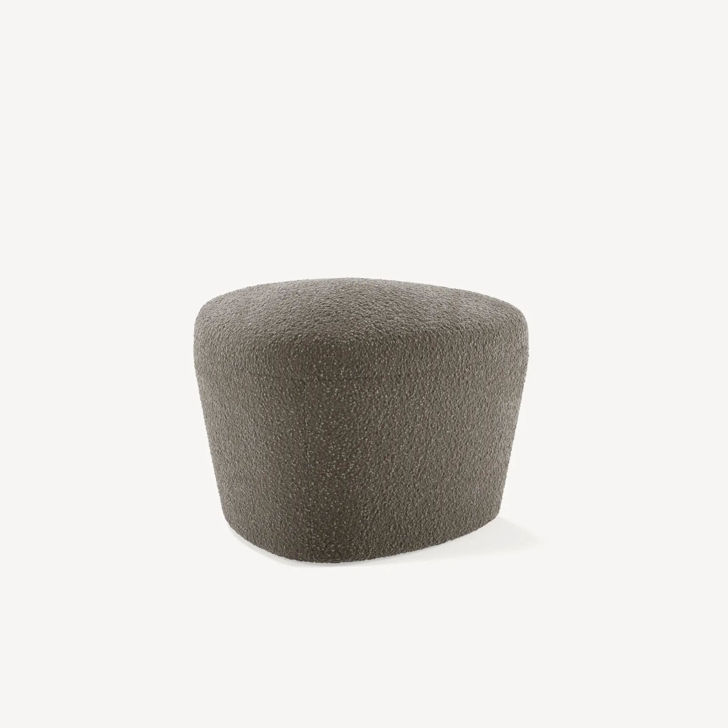 Hocker Avello B 55,9 x T 55 x H 40 cm (Woll-Bouclé Casello Taupe (143))