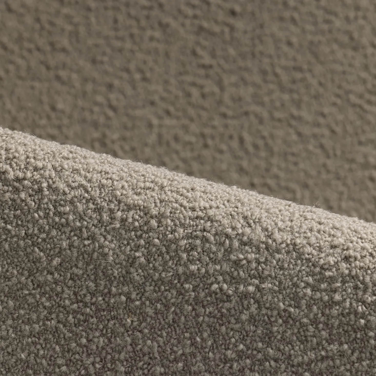 Hocker Avello B 55,9 x T 55 x H 40 cm (Woll-Bouclé Casello Taupe (143))