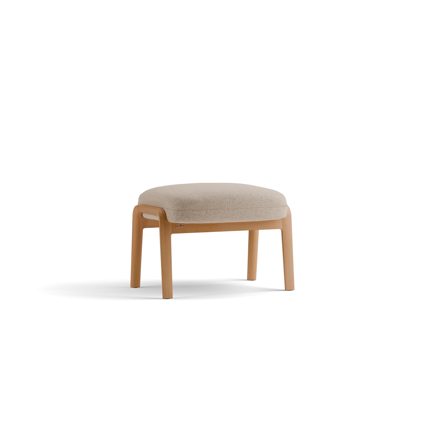 Hocker Ketil(Wollstoff Kaland Sand, Buche)