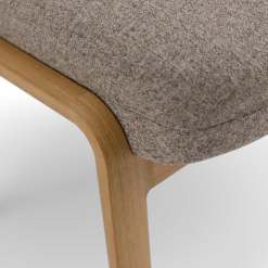 Hocker Ketil(Wollstoff Tano natur, Eiche)