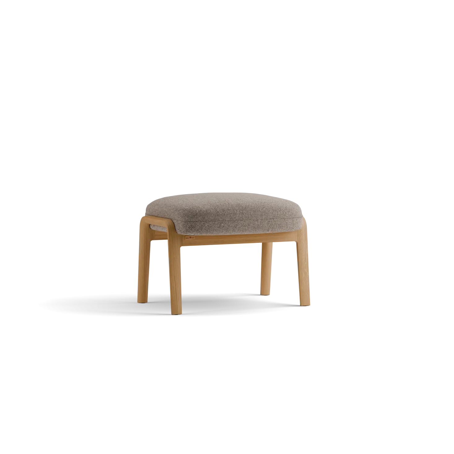 Hocker Ketil(Wollstoff Tano natur, Eiche)